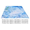 Bathroom Curtain with Hook Waterproof Elastic Hanging Shower Curtain for