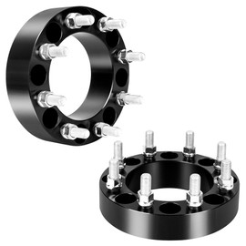 YIZBAP 2PCS 8x6.5 to 8x180 Wheel Adapters for Silverado 2500 Wheels on Sierra 2500HD Vehicle, 1.5 inch 8x165.1mm to 8x180mm Wheel adapters 117mm Hub Bore with 14x1.5 Thread Pitch