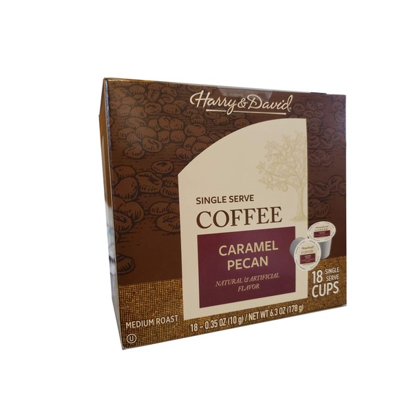 Harry & David Tazas de café individuales para cafeteras Keurig K-Cups 18 unidades (nuez caramelo)