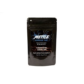 Energy Drink Powder - 50 Servings | Sugar Free | 200mg Caffeine - Mettle Energy Drink Mix (Tropical Cooler)