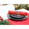 Christmas Concepts® Set of 4 Silver Napkin Rings – Luxury