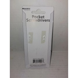 STERLING TOOLS POCKET SCREWDRIVERS SET OF FLAT & PHILLIPS 5"_NEW. FREE SHIPPING