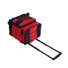 Large Capacity Rolling Cooler Box Insulated with Wheels Red for
