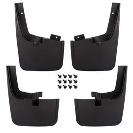 G-PLUS 4pcs Heavy Duty Molded Mud Flaps Splash Guards Mudguard Fenders Replacement Front and Rear Compatible with Ford F150 2015-2018(for Trucks Without Fender Flares)