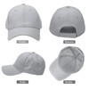 BOER Women's Adult Unisex Grey Baseball Cap - Lightweight, Adjustable,