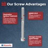 Kozelo 5pcs Socket Head Cap Screws - [5/16"-18 x 3-3/4"]