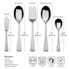 Mikasa Novaro 45-Piece 18/10 Stainless Steel Flatware Set, Service For