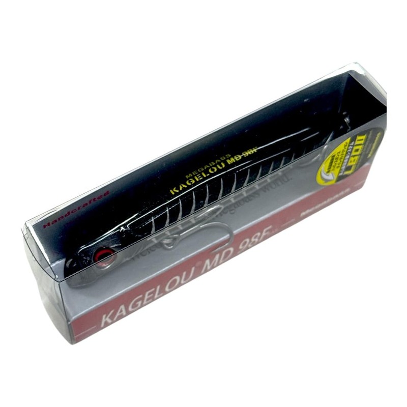 Megabass KAGELOU MD 98F Lure, Limited Color (Black Bone)