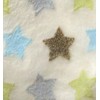 Super Soft & Fluffy Large Patterned Baby Blanket (Cream Stars)