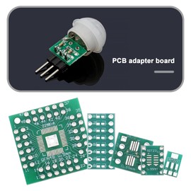 eMagTech Pack of 51 12 types SMD to DIP adapter boards kit SOP8 SOP10 SOP14 SOP16 SOP20 SOP24 SOP28 0402/0603/0805 SMT SOT89/SOT223 TQFP100 QFN32 QFN 44/48 With 40 pieces 2.54 mm pin headers