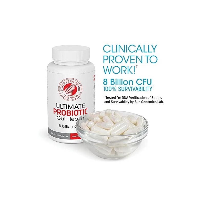 Silver Fern Ultimate Probiotic Supplement Vegicaps - Daily Metabolic Restoration,