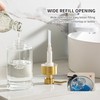 Enra Thick Glass Soap Dispenser with Stainless Steel Gold Pump,12oz