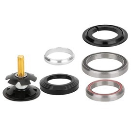 Integrated Tapered Headset,Mtb Integrated Tapered Headset 1 1/8 X1 1/2,1 Set of ycle Headset,42mm/1.7in 52mm/2in Mountain Bike Tapered Straight Tube Fork Headset Bearing Accessory