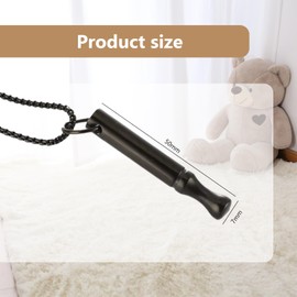 Katyjun Stainless Steel Breathing Necklace for Men Women Gifts, Stainless Steel