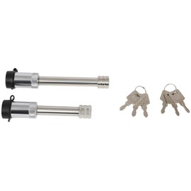 LSAILON 10" Adjustable Aluminum Trailer Hitch 2" Receiver Dual Ball Mount Drop/Rise Lock - Durable Design