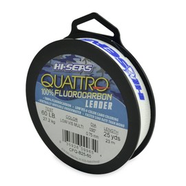 HI-SEAS Quattro 100-Percent Fluorocarbon Leader, Camouflage, 25-Yard/60-Pound