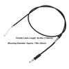 Thumb Throttle Cable with Dual Brake Lever Assy 22mm Aluminium