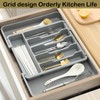 Odreddin Expandable Cutlery Drawer Organiser - Adjustable Telescopic Utensil Holder