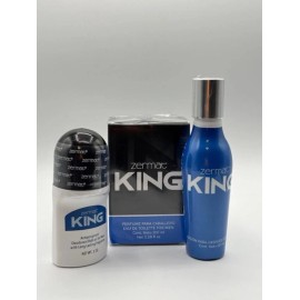 Zermat Set King Perfume, Desodorante En Roll-on, Loción Afeitar Para Caballero Zermat
