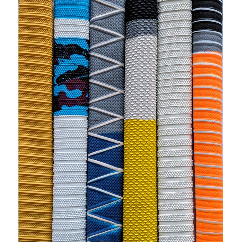 Cricket Bat Grip Replacement Rubber Handle Assorted Styles Colour Pack