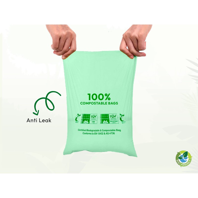 H Haya Home 6L-7L Eco Green 156 Compostable Biodegradable Food