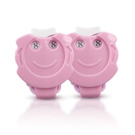 Two Row Counter Knitting, Stitch Counter Set, Plastic Knitting Accessories, Pink Line Counter with Numbers Engraved