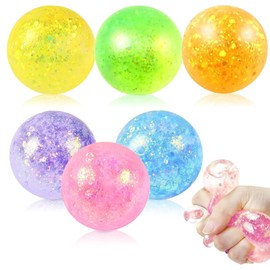 Mshepoi Stress Ball Children's Set of 6 - Anti-Stress Ball Children & Adults, Colourful Crushing Ball Sensory Toy for School, Office, Therapy