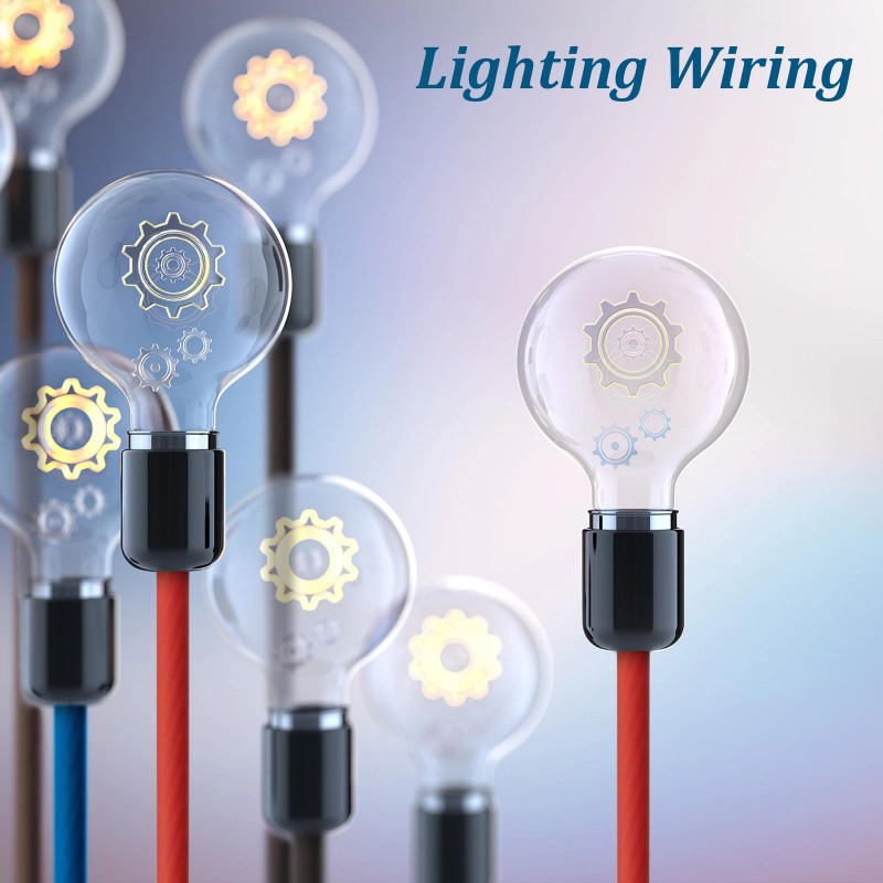 Mygatti 10 Gauge Wire (25FT Each, Red/Black), Low Voltage Primary