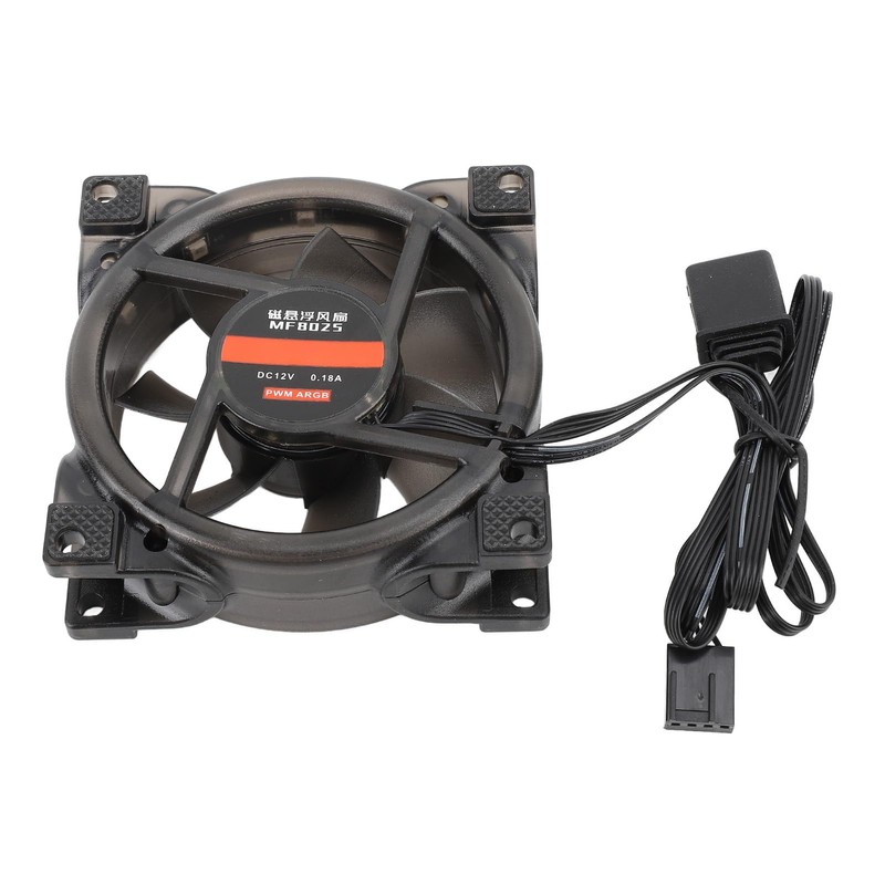 XUMIUZIY 80mm PWM 5V ARGB Case Fan, 80mm PWM Intelligent