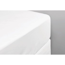 Egyptian Cotton 30cm Extra Deep Fitted Sheet T-200 Thread Count Luxury Hotel Quality Non - Iron Single Double King Super King (White, King)