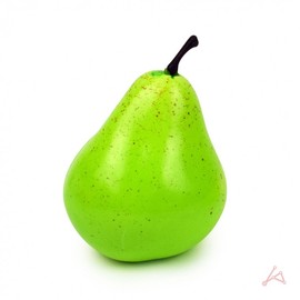 Artificial Fruit Green Pear 8ea