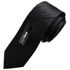 Michi Kolondon Formal Dress, Black Necktie, Brand, Formal Dress, Buddhist Services, Funerals, Funerals, MKCP-BST7 Big Sword 7cm Stripe Black