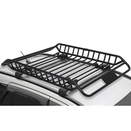 MERXENG Roof Rack Basket, 50" Rooftop Cargo Carrier Basket with 220 LBS Weight Capacity, Car Top Luggage Holder Carrier Basket for SUV, Truck…