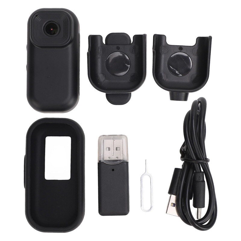 Mini Action Camera with Magnetic Base, Anti Shake 1080P Video