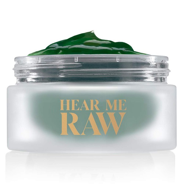 HEAR ME RAW The Brightener with CHLOROPHYLL+ | 10 Minute Plant-Based Rinse-Off Facial Mask for Firmer, Brighter, and Younger-looking Skin | Reduces Fine Lines and Wrinkles | (2.5 Oz)