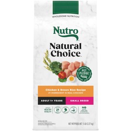 Nutro Natural Choice Adult Small Breed Dry Dog Food, Chicken and Brown Rice, ...