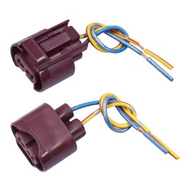 HUIQIAODS 9006 HB4 Headlight Female Adapter Socket Wire Harness for Headlight Fog Lamp (Set of 2)