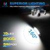 MICTUNING 2025 Upgraded White Rock Lights Super Bright Underglow Lighting