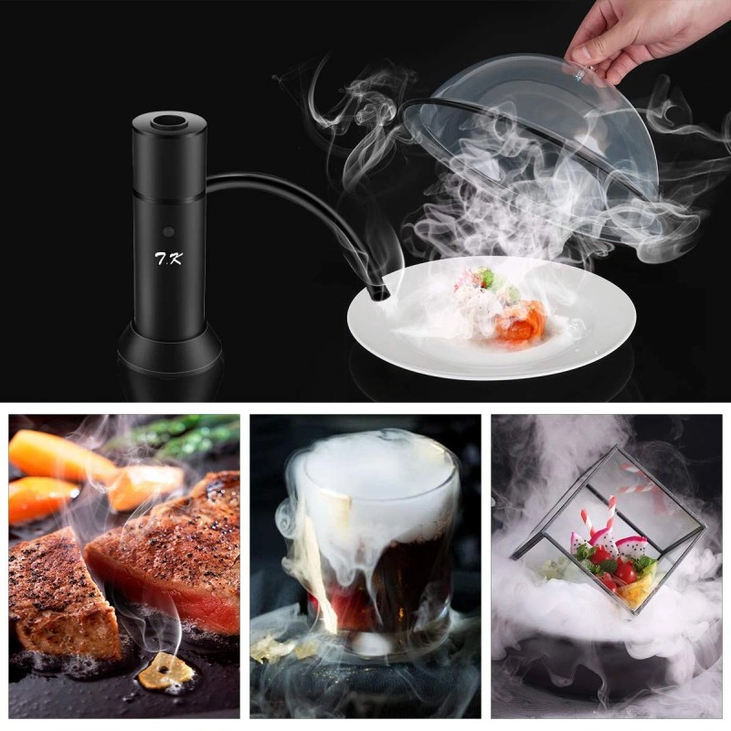 Tmkeffc Smoking Gun Portable Smoker Infuser, Handheld Cocktail Smoke F