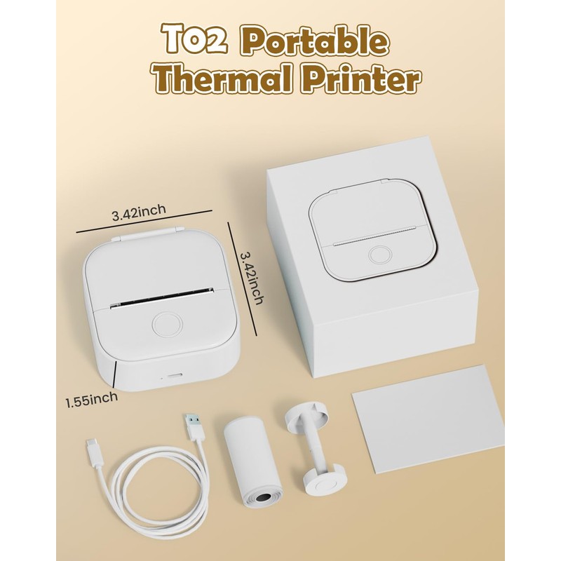T02 Thermal Printer - T02 Portable Photo Printer Labels Create