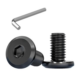 M6 Bolts x 12 mm 30pcs Flat Head Hex Socket Cap Screws Bolts,Metric,Thread Pitch 1mm,Alloy Steel,Black Oxide,Full Thread,with Hex Spanner,for Furniture,Beds,TV Stands,Frames,Office Chair (30, 12 mm)