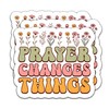 (3PCS) Prayer Changes Things Retro Sticker Christian Faith Religious Stickers