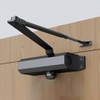 Hydraulic Door Closer, Cast Aluminum,0-180 Degree Position, Automatic Door Closing,