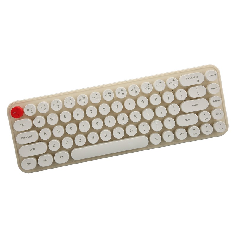 Wireless Keyboard Mouse Combo Mini Portable Retro Silent 2.4G Wireless
