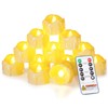 Homemory 12pcs Remote Timer LED Tea Lights Candles, 400+Hours Flickering
