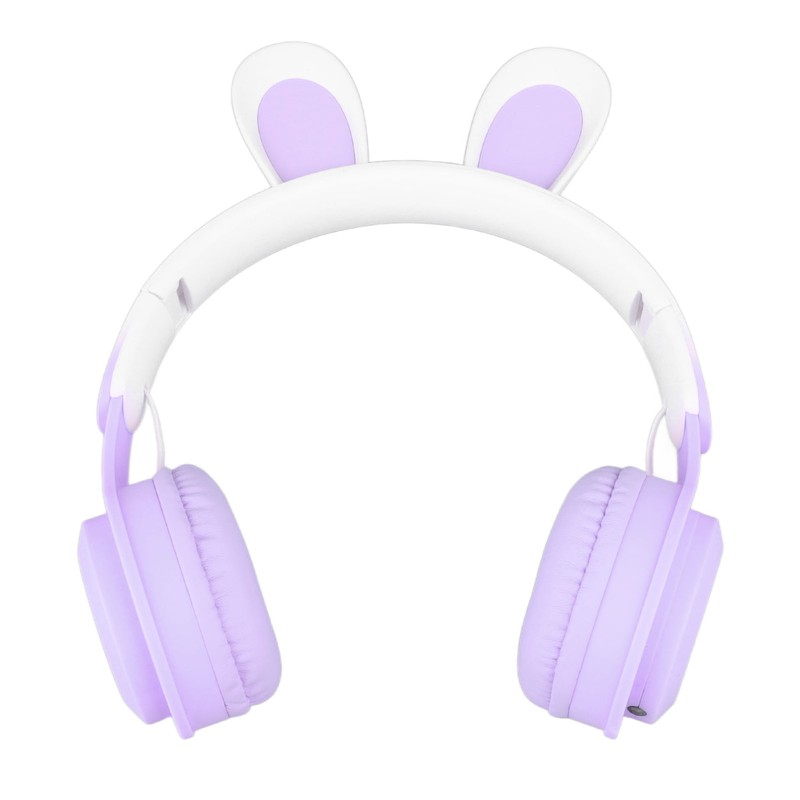 Rabbit Ear Headsets LED Light Headphones Cute Lightweight Adjustable Headband