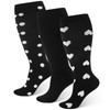 Zuimei 3 Pairs Plus Size Compression Socks for Women &