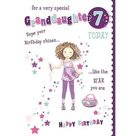 Lovely Granddaughter Age 7-7th Birthday Card - 206250
