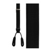 EZ Tuxedo French Satin Leather End Suspenders (Black)