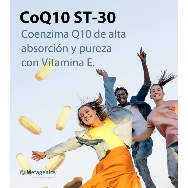 Metagenics Coq10 St-30 Coenzima Q10 Vit E Zinc 60 Caps